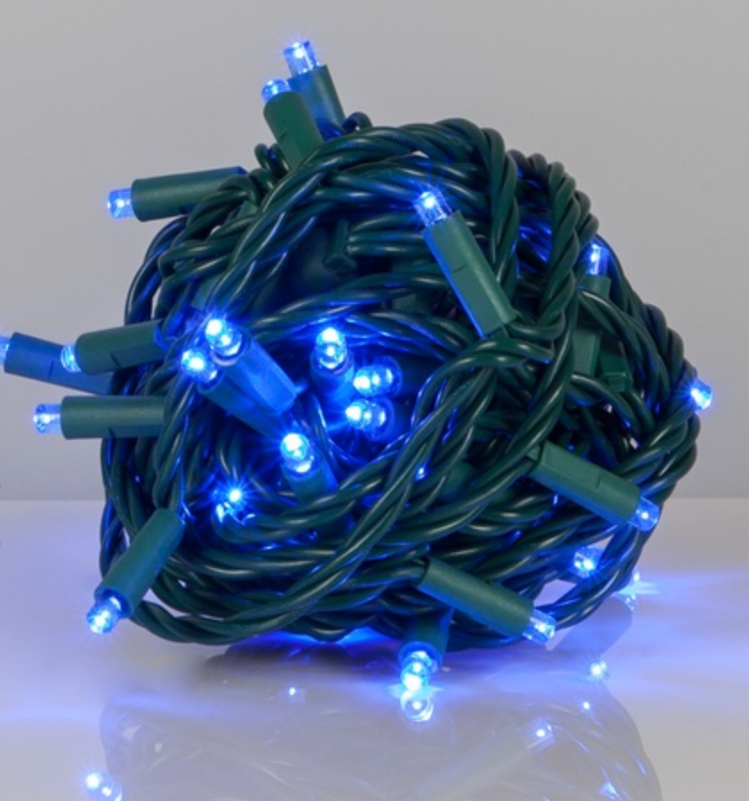 Mr Light 5mm Balled Lights — Blue, 70 Count