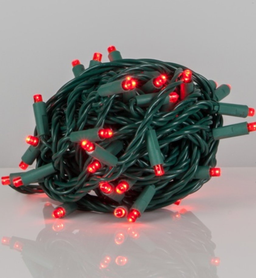 Mr Light 5mm Balled Lights — Red, 70 Count