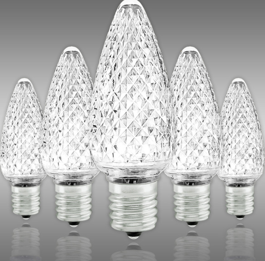 Mr Light C9 LED Bulbs — Pure White, 5 Pack