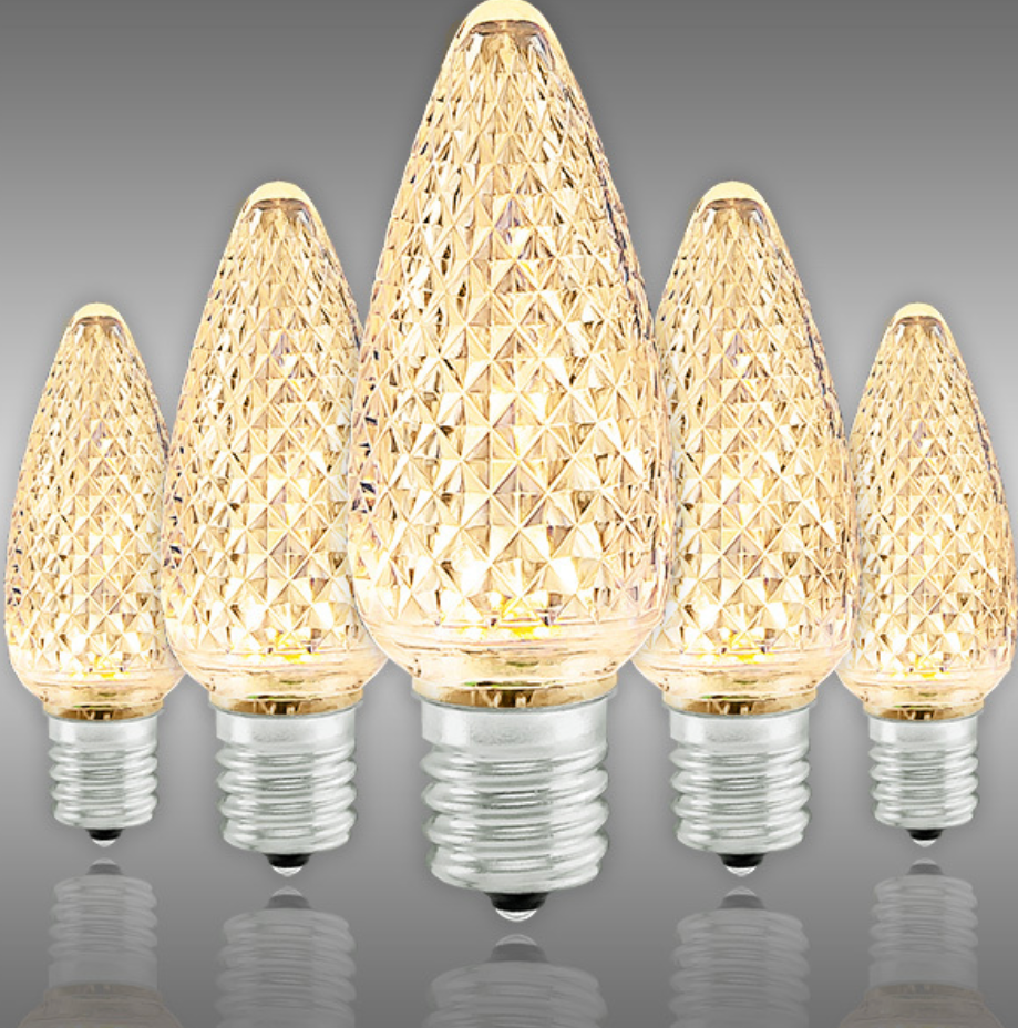 Mr Light C9 LED Bulbs — Warm White, 5 Pack